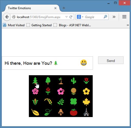 Select Twitter Emoji